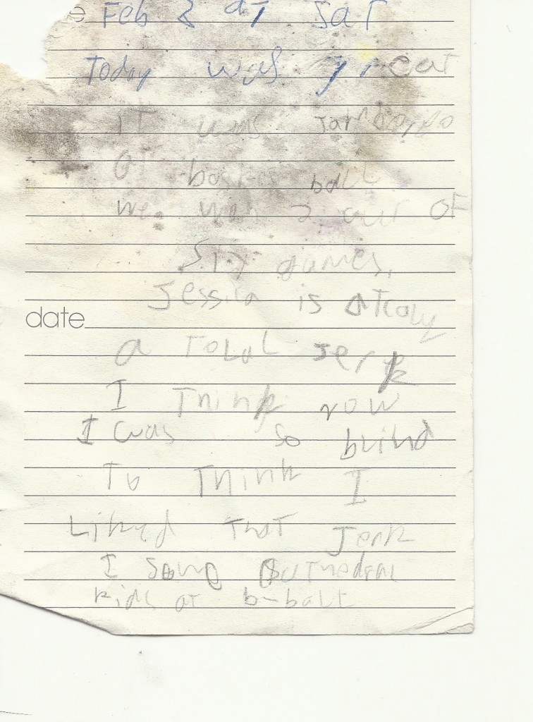 Lost Journal Entry